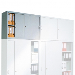 Aufsatzschrank, 2 Ordnerhöhen, BxTxH 1200x400x790 mm