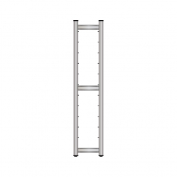 Regalrahmen aus Edelstahl, HxT 1800x300 mm, Feldlast bis 600 kg