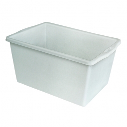 Kunststoffwanne mit umlaufendem U-Rand, 65 Liter, LxBxH 650x430x330 mm, weiß