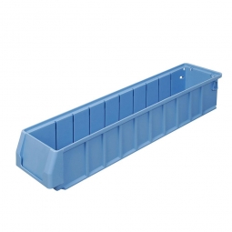 Regalkasten FUTURA, LxBxH 500x117x90 mm, Polypropylen-Kunststoff (PP), taubenblau, Gewicht 465 g