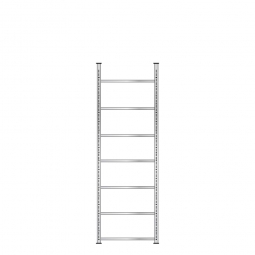 Ordnerregal mit 7 Böden, glanzverzinkt, Schraubsystem, BxTxH 750x600x2550 mm
