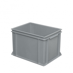 Eurobehälter mit 2 Griffleisten, LxBxH 400x300x270 mm, 26 Liter, grau