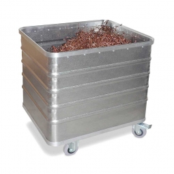 Transportwagen aus Leichtmetall, 322 Liter, LxBxH 990x580x770 mm, Tragkraft 200 kg