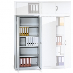 Flügeltürenschrank, 5 Ordnerhöhen, BxTxH 930x500x1950 mm