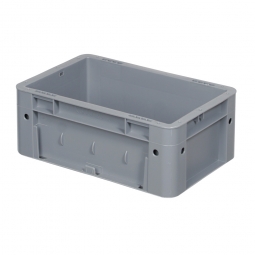 Schwerlastbehälter, geschlossen, PP, LxBxH 300x200x120 mm, 4 Liter, 2 Griffleisten, grau