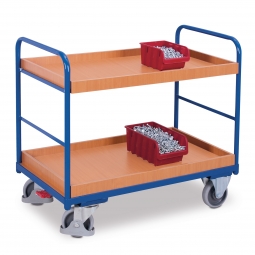 Etagenwagen mit 2 Tabletts, LxBxH 910x500x990 mm, Tragkraft 250 kg