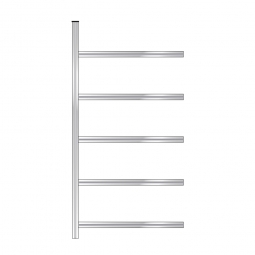 Reifen-Anbauregal mit 5 Reifenebenen, verzinkt, Stecksystem, BxTxH 1510x425x3000 mm