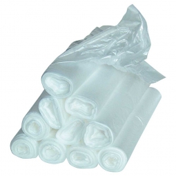 Müllsäcke 60 Liter, Stärke 12 µm, VE=500 Stück, BxH 340/320x1000 mm, Polyethylen-Kunststoff (PE), transparent