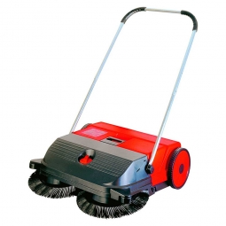 Hand-Kehrmaschine, Kehrbreite 750 mm, Volumen 47 Liter, Kehrleistung ca. 2400 m²/h, Gewicht 9 kg