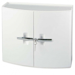 Verbandschrank aus Kunststoff, DIN 13157, BxTxH 385x180x325 mm, weiß