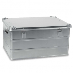 Aluminium-Behälter mit Stapelecken, LxBxH 785x580x400 mm, 156 Liter
