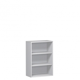 Büroregal PRO, 3 Ordnerhöhen, weiß, BxTxH 1000x425x1152 mm