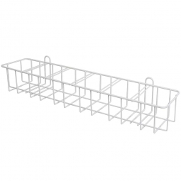 Wandregal für 6 Zutatendosen, LxBxH 900x190x130 mm, weiß kunststoffbeschichtet