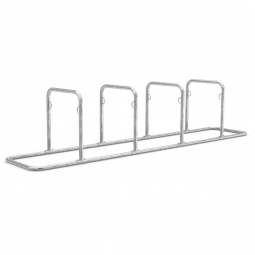 Anlehnsystem, Breite 3870 mm, verzinkt, Einstellplatz für 8 Fahrräder