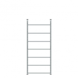 Ordnerregal mit 7 Böden, kunststoffbeschichtet, Schraubsystem, BxTxH 1000x300x2550  mm