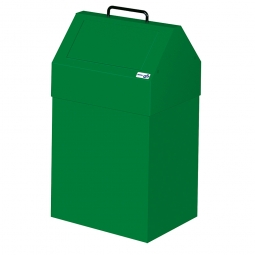 Wertstoffsammler, stationär, Inhalt 45 Liter, BxTxH 330x310x640 mm, grün