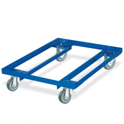 Rahmenroller, LxBxH 810x610x190 mm, Tragkraft 240 kg, Rad-ØxB 100x28 mm, Vollgummibereifung