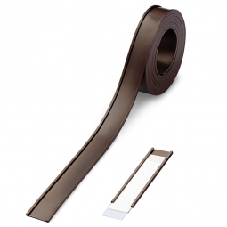 Magnetisches C-Profil, braun, 50 m Rolle, Höhe: 40 mm, für die individuelle Beschriftung