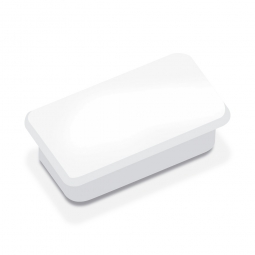Haftmagnete, weiß, eckig 23x50 mm, Haftkraft 1000 g, Paket=10 Magnete
