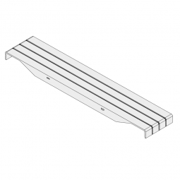 Stahlpaneele für 1100 mm Regaltiefe, verzinkt, BxT 100x1115 mm, Tragkraft: 35 kg