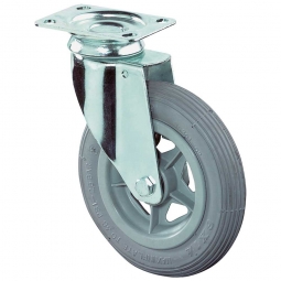 Transportgeräte-Lenkrolle, Rad-ØxB 150x30 mm, Tragkraft 60 kg, grau