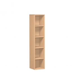 Büroregal PRO, 5 Ordnerhöhen, Buche, BxTxH 800x425x1920 mm