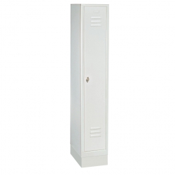 Kleiderspind mit Sockel und Drehriegelverschluss, 1 Abteil, BxTxH 320x500x1800 mm