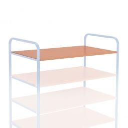 Fachboden für Etagenwagen aus widerstandsfähiger Holzwerkstoffplatte, LxB 1000x600 mm