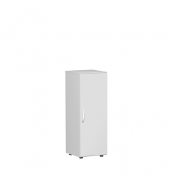 Flügeltürschrank mit 3 Ordnerhöhen "Flex", lichtgrau, BxTxH 400x425x1104 mm