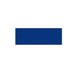 System-Schlitzplatte BxHxT 1200x450x18 mm, aus 1,25 mm Stahlblech, kunststoffbeschichtet in saphirblau