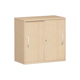 Anstell-Schiebetürenschrank PRO, 2 Ordnerhöhen, Ahorn, BxTxH 800x425x720 mm