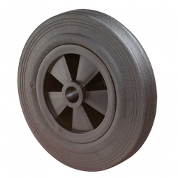 Gummirad, Rad-ØxB 80x25 mm, Tragkraft 50 kg, schwarz