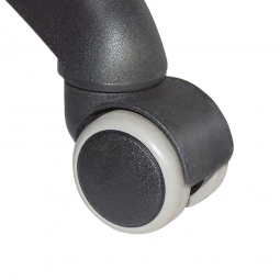 Doppellenkrollen weich, für harte Böden, Set = 5 Rollen