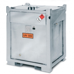 Mobile Dieseltankstelle, 1000 Liter, feuerverzinkt mit 12 V Pumpe
