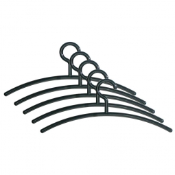 Kunststoff Kleiderbügel, Breite 430 mm, Farbe schwarz, (VE= 5 Stück)