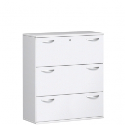 Hängeregistraturschrank PRO, 3OH, weiß, BxTxH 1000x425x1152 mm
