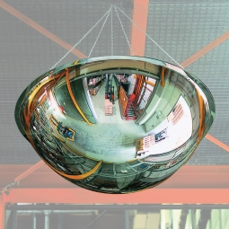 Panoramaspiegel, 360°, Ø 1250 mm, für Innen, max. Beobachterabstand 8 m, Gewicht 32 kg