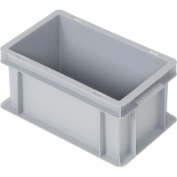 Euro-Geschirrkasten, LxBxH 300x200x150 mm, mit 2 Griffleisten, grau