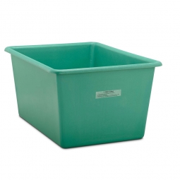 Rechteckbehälter aus GFK, Inhalt 1100 Liter, grün, LxBxH 1620x1190x810 mm, Gewicht 36 kg