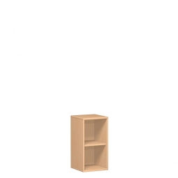 Büroregal PRO, 2 Ordnerhöhen, Buche, BxTxH 800x425x768 mm