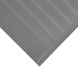 Ergonomische Arbeitsplatzmatte / Antiermüdungsmatte mit Rillenoberfläche, grau, LxB 600x900 mm, Stärke 9 mm, Vinyl-Schaum-Belag