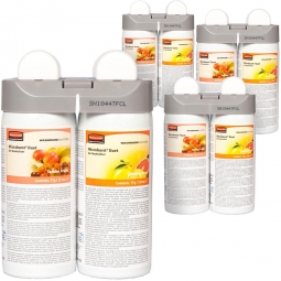 Raumlufterfrischer Microburst-Nachfüllset, MB Duet Tender Fruits und Citrus Leaves, 8x 121 ml