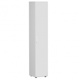 Flügeltürschrank mit 6 Ordnerhöhen "Flex", lichtgrau, BxTxH 400x425x2160 mm