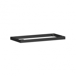 Metallsockel, schwarz, BxH 1000x50 mm