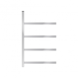Reifen-Anbauregal mit 4 Reifenebenen, verzinkt, Stecksystem, BxTxH 1510x425x2500 mm