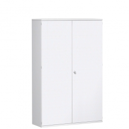 Garderobenschrank PRO, weiß, BxTxH 1200x425x1920, 5 Fachböden, 1 Kleiderstange
