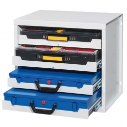 Kofferschrank, BxTxH 507x378x466 mm, lichtgrau RAL 7035