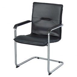 Schwingsessel mit Armlehnen, BxTxH 550x530x870 mm, Farbe schwarz, max. Tragkraft 110 kg