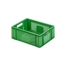 Euro-Stapelbehälter, LxBxH 400x300x142 mm, 13 Liter, grün
