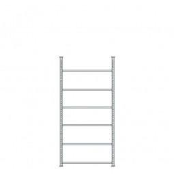 Ordnerregal mit 6 Böden, kunststoffbeschichtet, Schraubsystem, BxTxH 1000x600x2200 mm